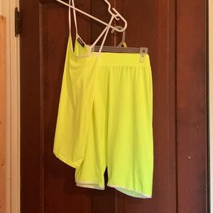 AQ Sport Flourescent Yellow Two Piece Set